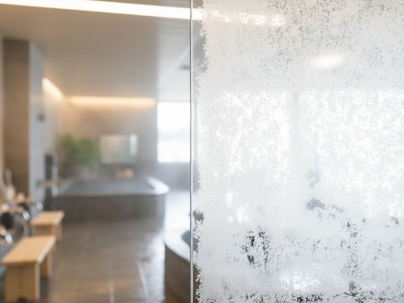 透明なガラスと白く曇ったガラスの対比。対応判断の分かれ目を表すイメージ