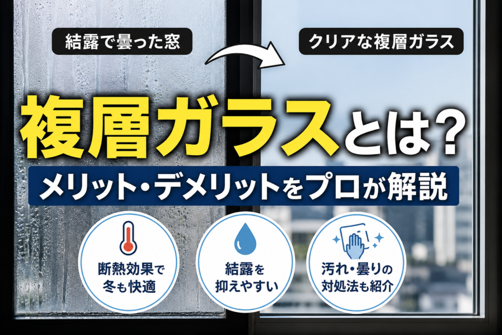 複層ガラスとは？メリット・デメリットと曇り・汚れの対処法をプロが解説