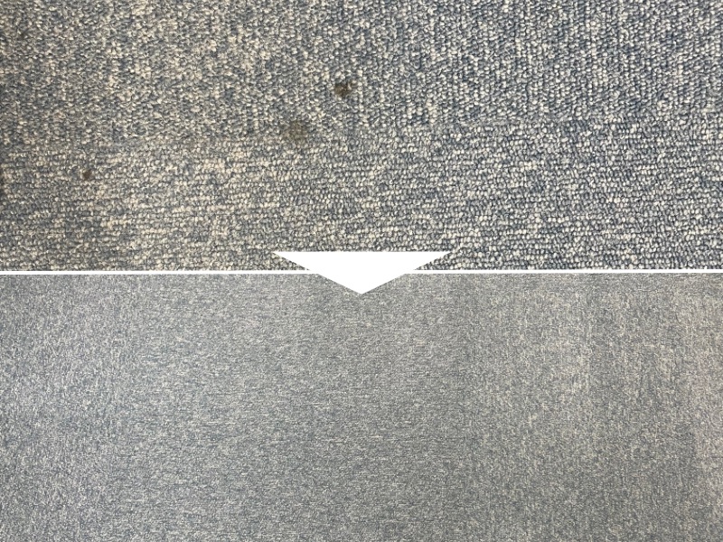 品川区オフィスのカーペット洗浄・光触媒コーティング施工事例。リンサー洗浄で汚れを除去し、抗菌コーティングで清潔を維持。